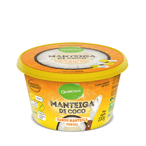 Manteiga de Coco c/ Sal Sabor Manteiga Qualicoco 200g