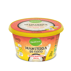 Manteiga de Coco s/ Sal Sabor Manteiga Qualicoco 200g