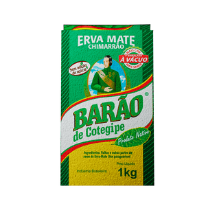 Erva Mate Nativa Barão a Vácuo 1kg
